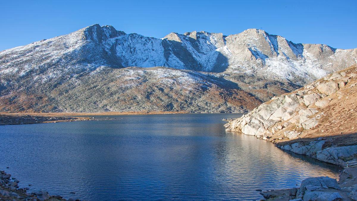 Summit Lake on Mt Evans in Colorado.