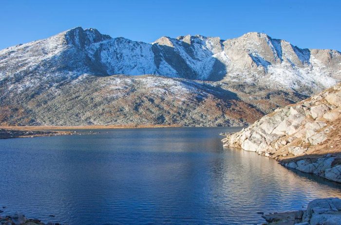 Summit Lake on Mt Evans in Colorado.